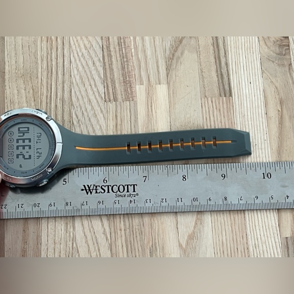 Armitron Sport Men’s Watch Digital Chronograph Orange and Gray Strap - Picture 12 of 13